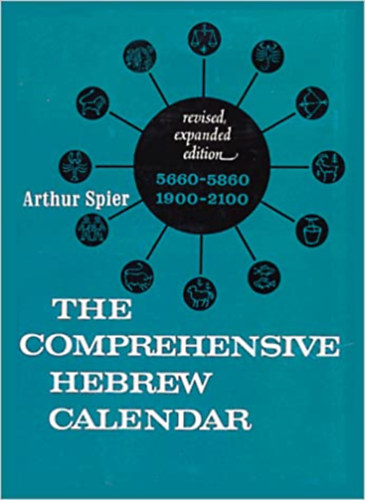 Comprehensive Hebrew Calendar revised, expanded edition 5660-5860 1900-2100