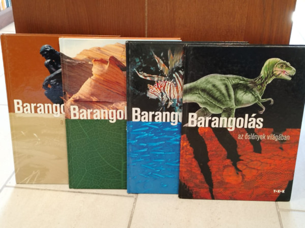 K�NYVMENT� AJ�NLAT, 4 DB. Barangol�s sorozat. Barangol�s a m�v�szetek vil�g�ban, Barangol�s a term�szetben, Barangol�s az �ce�nok vil�g�ban, Barangol�s az �sl�nyek vil�g�ban