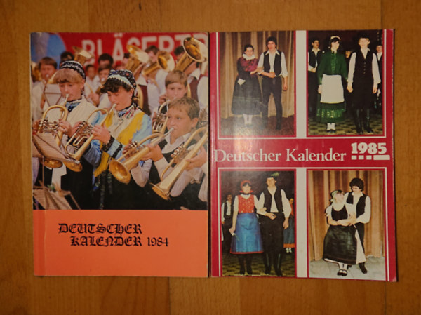 2 db Deutscher Kalender az 1980-as �vekb�l: Deutscher Kalender 1984, Deutscher Kalender 1985