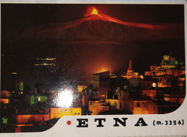 22db színes képeslap az Etnáról