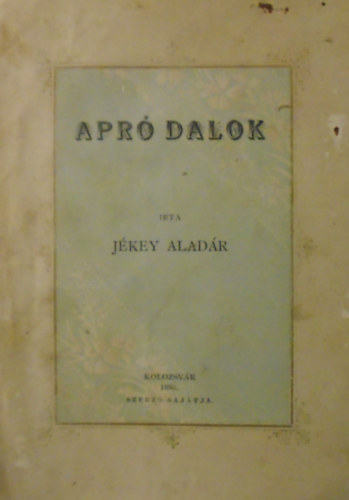 J�key Alad�r - Apr� dalok