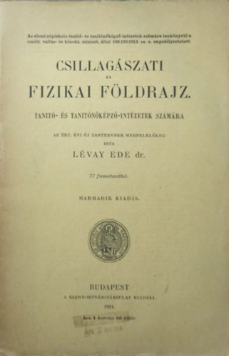 Dr. L�vay Ede - Csillag�szati �s fizikai f�ldrajz