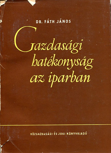 Dr. Fth Jnos - Gazdasgi hatkonysg az iparban