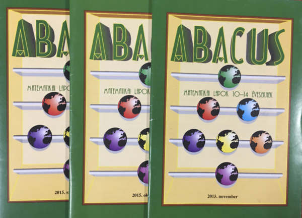 Abacus - Matematikai lapok 10-14 éveseknek (2015.09. + 2015.10. + 2015.11.) - 3 kötet
