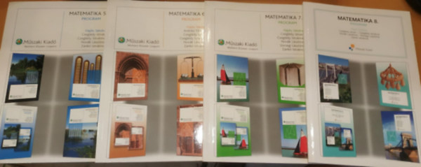 Zank� Istv�nn�, Nov�k L�szl�n�, Andr�si Tiborn�, Hajdu S�ndor Czegl�dy Istv�n - 4 db Matematika 5-8 program (M�szaki kiad�)