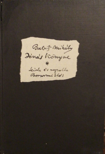 Babits Mih�ly - J�n�s k�nyve