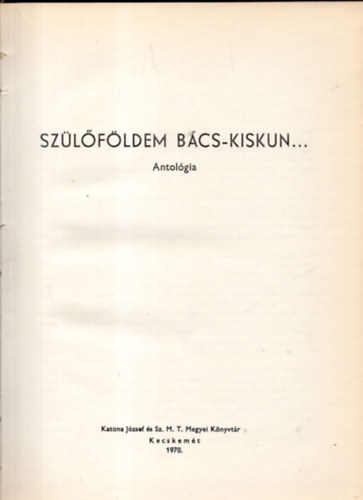 Fenyvessin Ghr Anna - Szlfldem Bcs-Kiskun