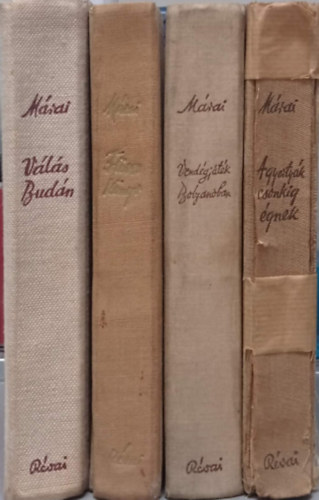 M�rai S�ndor - 4 DB M�RAI S�NDOR K�NYV (I. KIAD�S): V�L�S BUD�N+F�VES K�NYV+VEND�GJ�T�K BOLZAN�BAN+A GYERTY�K CSONKIG �GNEK