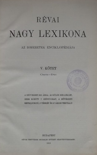 Rvai Nagy Lexikona V.