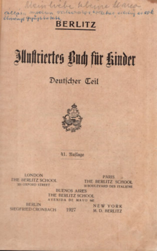 Illustriertes Buch fr kinder