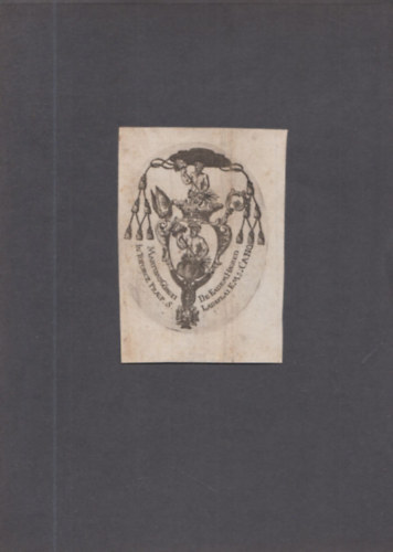 Ex Libris - G�rgey M�rton (1740-1807) p�csi p�sp�k  (eredeti nyomat)