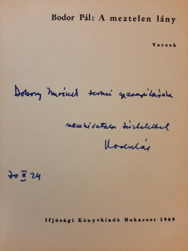 Bodor P�l - A meztelen l�ny