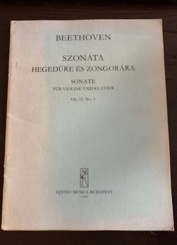 Beethoven szonáta hegedűre és zongorára - OP. 12. No. 1.