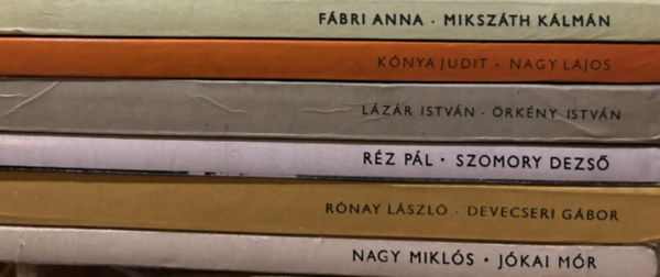 Kónya Judit, Lázár István, Fábri Anna, Réz Pál, Rónay László, Jókai Mór - 6db az Arcok és vallomások sorozatból