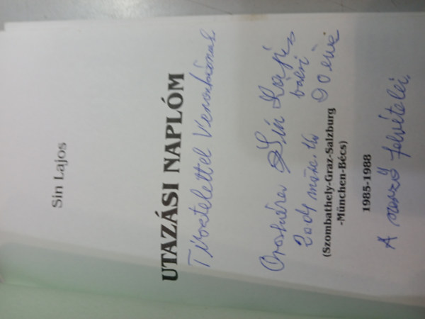 Sin Lajos - Utaz�si napl�m