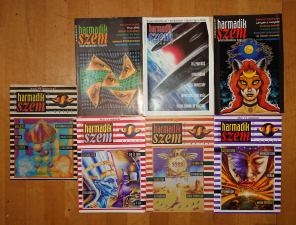 7 sz�m a harmadik szem magazinb�l: 1995. j�nius, 1995. okt�ber, 1995. november, 1995.december, 1996. december, 1998 j�lius, 1998 augusztus