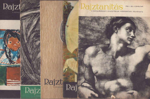 Juhsz Antal  (szerk.) - Rajztants - Az Oktatsi Minisztrium mdszertani folyirata - V.vf. 1963/1-6.szm teljes vfolyam