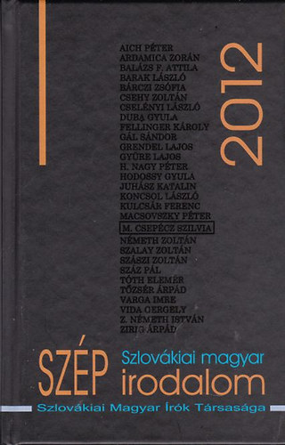 Csanda Gábor - Szlovákiai magyar szép irodalom 2012