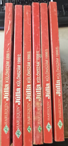 Több szerző - 6 db Júlia különszám 1998. évfolyam 1-6 kötet (teljes)
