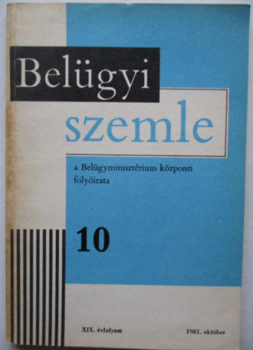 Belügyi szemle 1981/10. október
