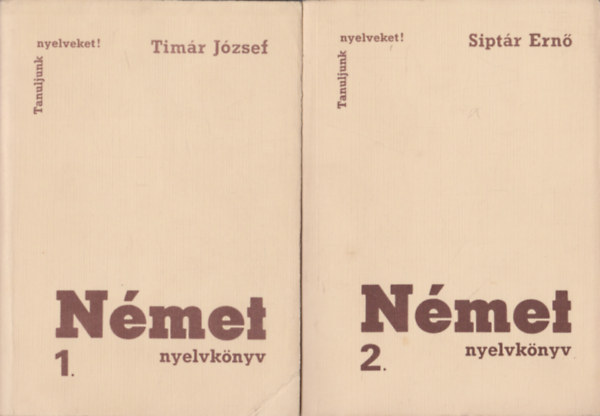 Timr Jzsef; Siptr Ern - Nmet nyelvknyv 1-2.