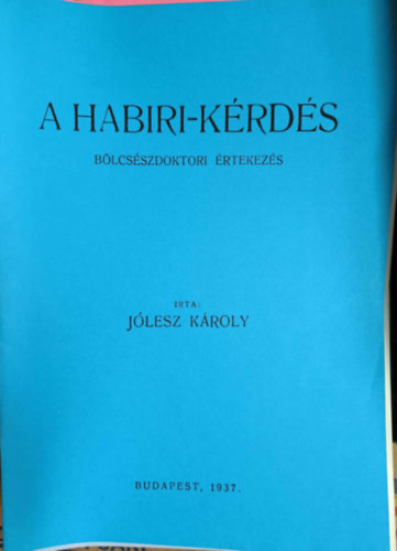 Jlesz Kroly - A habiri-krds