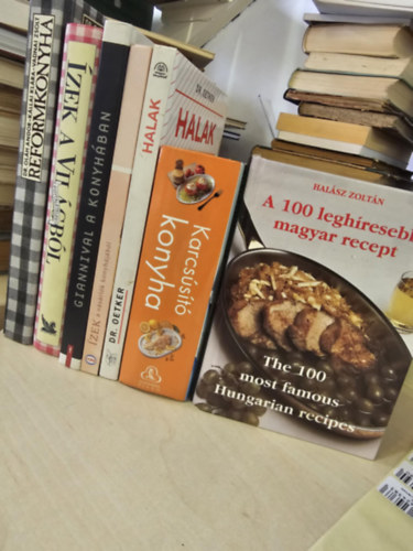 Dr. Reader's Digest Association, Dr. Oetker, Hal�sz Zolt�n Ol�h-K�llai-Vadnai - 7db szak�csk�nyv, K�NYVMENT� AJ�NLAT: Reformkonyha+ �zek a vil�gb�l+ Giannival a konyh�ban+ �zek v�s�rl�k konyh�j�b�l- Cora+ Dr. Oetker -Halak+ Karcs�s�t� konyha+ A 100 legh�resebb magyar recept