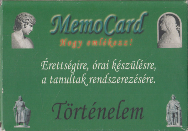 Memocard - Trtnelem (rettsgire, rai kszlsre, a tanultak rendszerezsre)- 49 db memriakrtya + 1 infkrtya