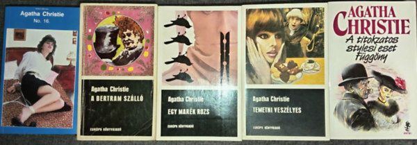 Agatha Christie - Agatha Christie könyvcsomag (6 mű 5 kötetben): A itokzatos Stylesi eset - Függöny / Temetni veszélyes / Egy marék rozs / A bertram szálló / No. 16.