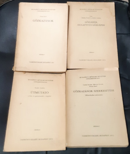 Luzsa I.- Móricz I.- Pótsa E. - Száday Rezső - Donkó András - Gőzkazánok szerkesztése (hőtechnikai méretezés) + Gőzkazánok + Gőzgépek, dugattyús gőzgépek + Útmutató a Gőz- és gázturbinák c. tárgyból