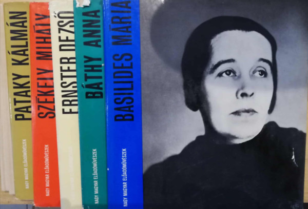 7 db Nagy magyar előadóművészek kötet (Basilides Mária, Báthy Anna, Ernster Dezső, Székely Mihály, Pataky Kálmán, Zathureczky Ede, Palló Imre)