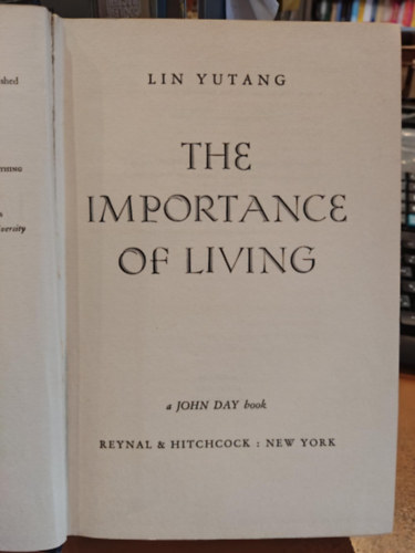 Lin Yutang - The Importance of Living
