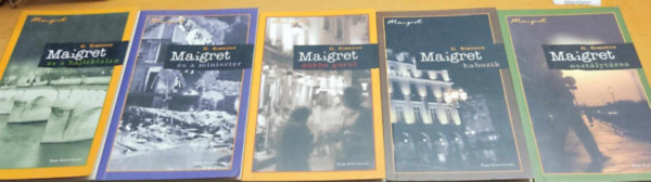 Georges Simenon - 5 db Maigret krimi Georges Simenon-tl