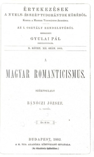 Bnczi Jzsef - A Magyar Romanticismus