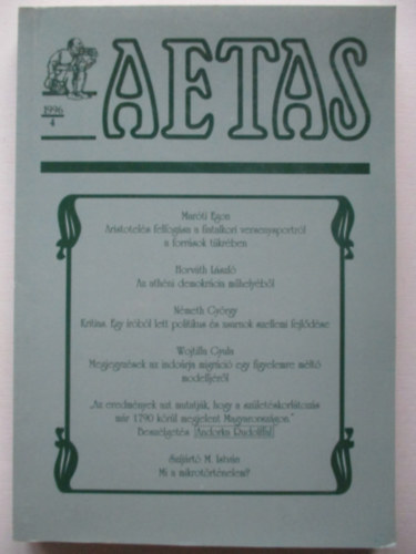 Lele József - Aetas 1996.évf 4. szám