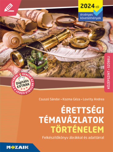 Csusz Sndor, Kozma Gza Lovrity Andrea - rettsgi tmavzlatok - Trtnelem (2024-tl rvnyes kvetelmnyek) - kzpszint