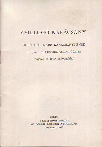 Szent Istv�n T�rsulat - Csillog� kar�csony