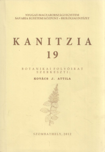 Kovcs J. Attila - Kanitzia 19 (Botanikai folyirat)