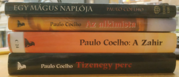 Paulo Coelho - 4 db Paulo Coelho: A Zahir + Az alkimista + Egy m�gus napl�ja + Tizenegy perc