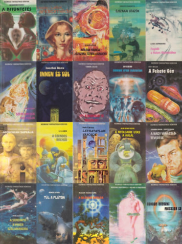 Borisz Sztrugackij Arkagyij Sztrugackij, C. S. Lewis, Nemere István, Steven Spielberg, Laczkó Géza, Adolfo Bioy Casares Italo Calvino, F. Hoyle J. Elliot, Umberto Simonetta, Johan Alan Dean Foster - 20 db a Kozmosz fantasztikus könyvek sorozatból: A nyolcadik utas a halál + Fogadó a Halott Alpinistához + A csendes bolygó + Holtak harca - játszma tízmilliárdért + Harmadik típusú találkozások + Innen és túl + Morel találmánya /