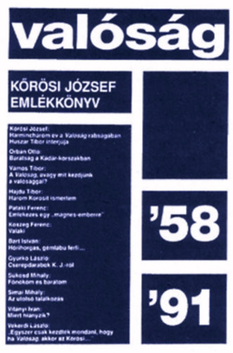 Kőrösi József emlékkönyv