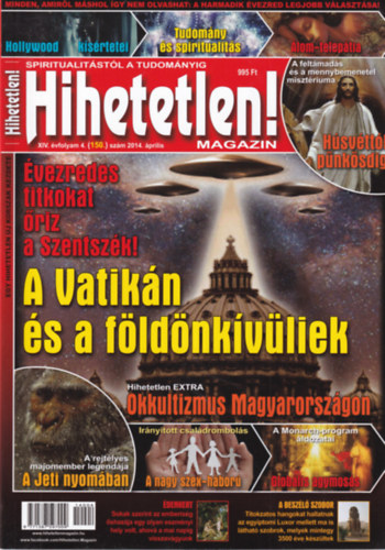 Hihetetlen! magazin 2014. �prilis