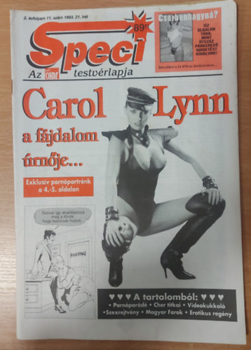 Speci 2. �vfolyam 11. sz�m 1993. 21. h�t