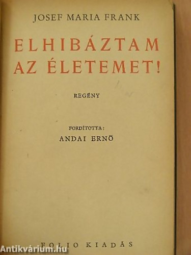 J.M. Frank - Elhib�ztam az �letemet!