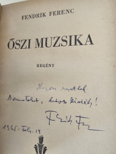 Fendrik Ferenc - szi muzsika