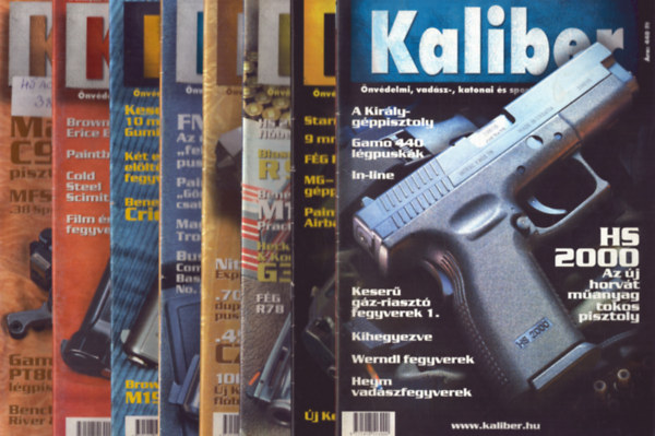 Kalmr Zoltn  (fszerk.) - Kaliber 2001/2., 3., 4., 5., 6., 8., 10., 12. szmok (8 db)