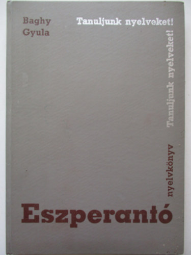 Baghy Gyula - Eszperant nyelvknyv