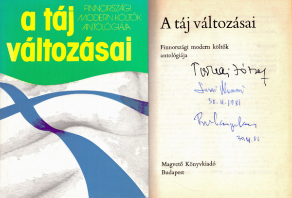 J�vorszky B�la  (szerk.) - A t�j v�ltoz�sai (dedik�lt)