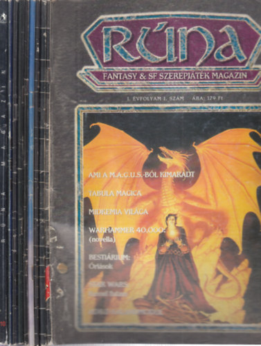Rúna 1994/1-5, 7-10. számok (I. évfolyam, 9 db. lapszám)