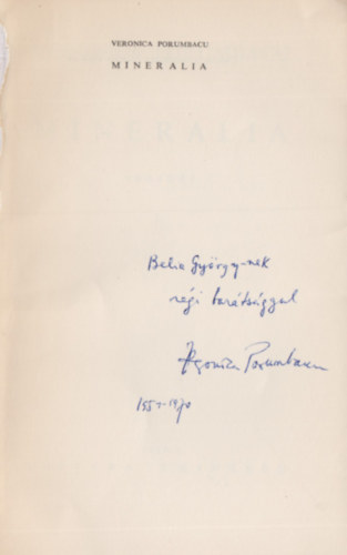 Veronica Porumbacu - Mineralia (Dedik�lt)